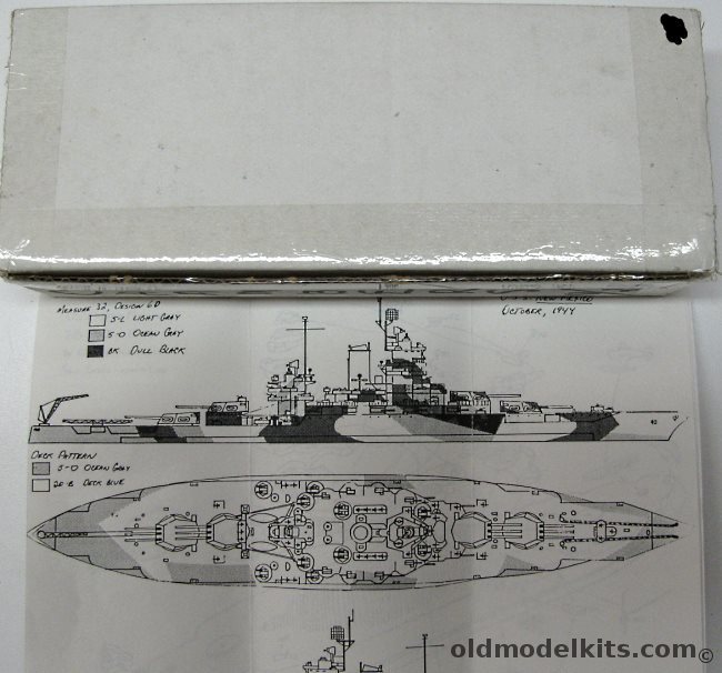 Classic Warships 1/700 USS New Mexico BB40 Battleship October 1944, CW043 plastic model kit